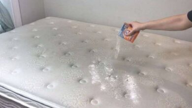 تمیز کردن تشک بدون مواد شوینده