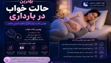 بهترین حالت خواب در بارداری
