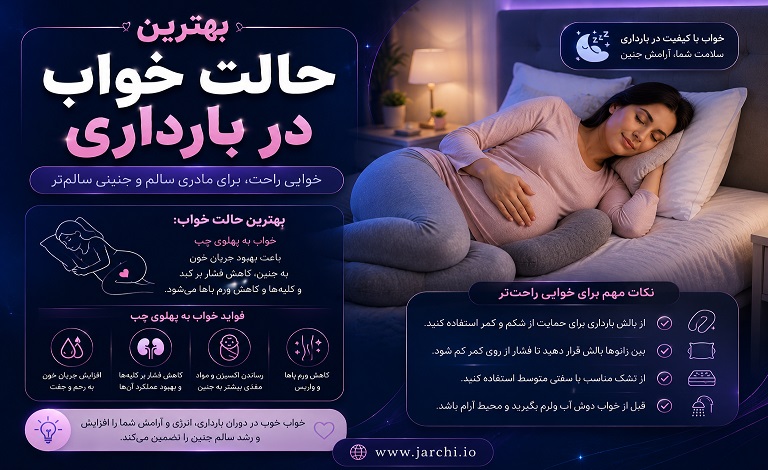بهترین حالت خواب در بارداری