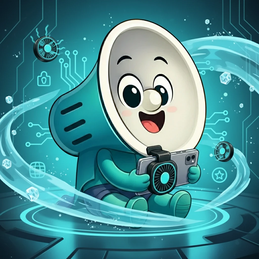 فن خنک کننده گوشی