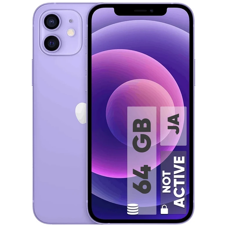 گوشی موبایل مدل iPhone 12 J/A تک سیم‌ کارت ظرفیت 64 گیگابایت و رم 4 گیگابایت - نات اکتیو اپل