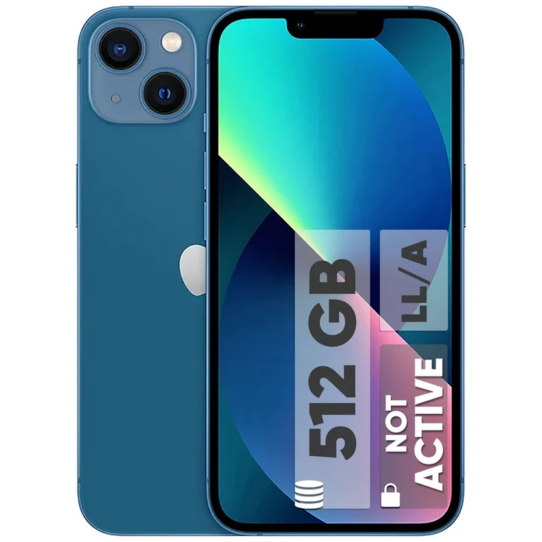 گوشی موبایل مدل iPhone 13 LLA تک سیم‌ کارت ظرفیت 512 گیگابایت و رم 4 گیگابایت - نات اکتیو اپل