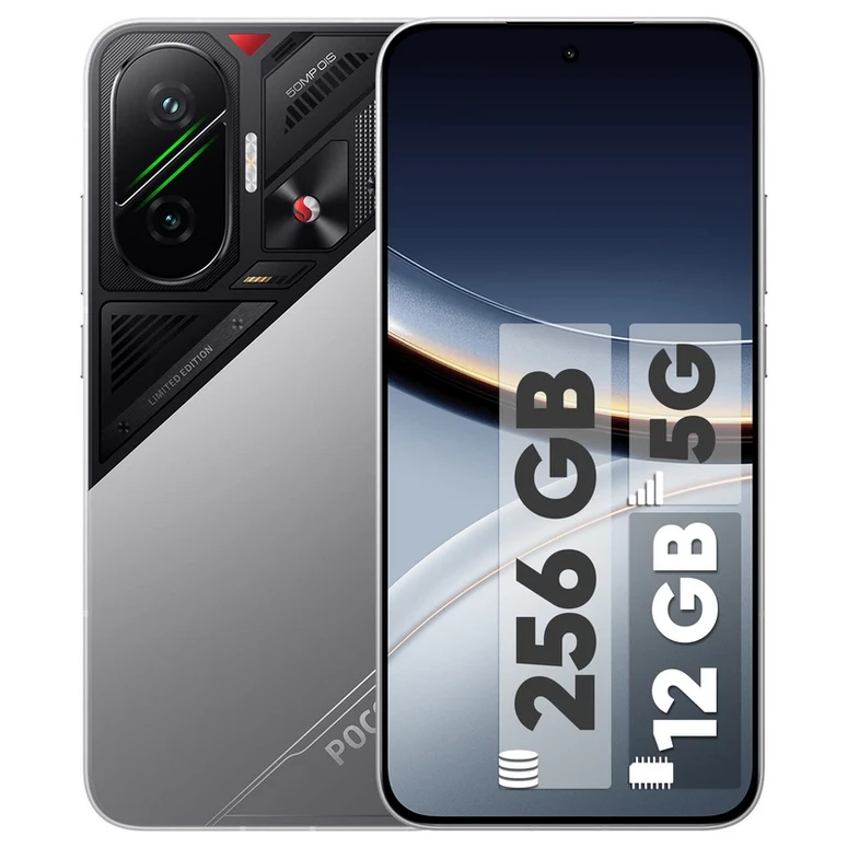 گوشی موبایل مدل Poco F7 دو سیم کارت ظرفیت 256 گیگابایت و رم 12 گیگابایت شیائومی