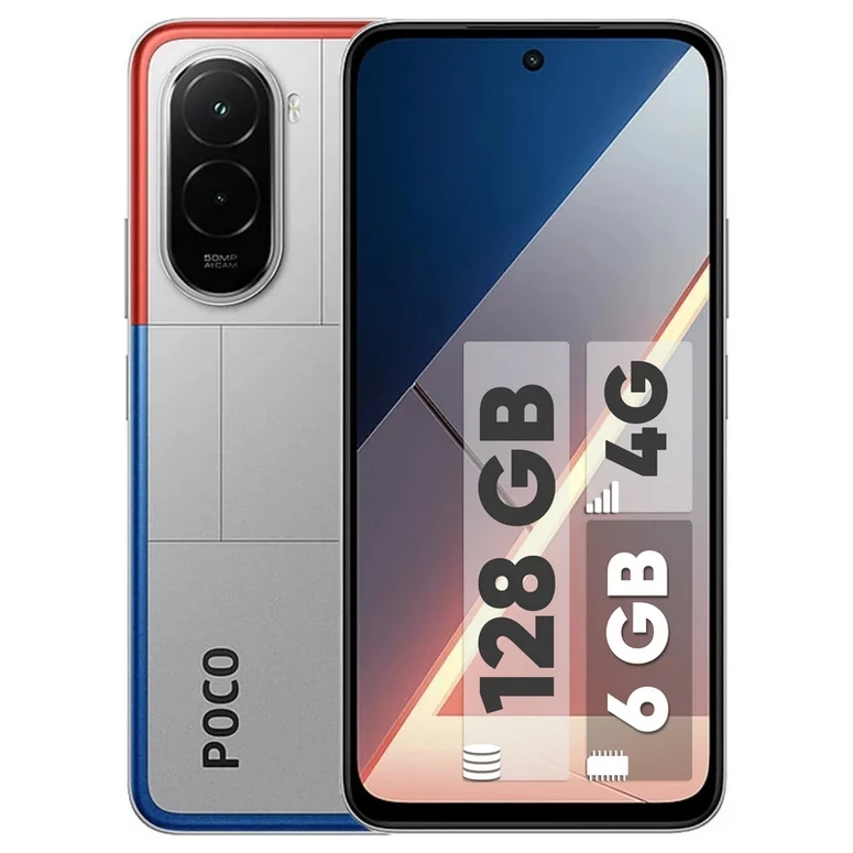 گوشی موبایل مدل Poco M7 4G دو سیم کارت ظرفیت 128 گیگابایت و رم 6 گیگابایت شیائومی