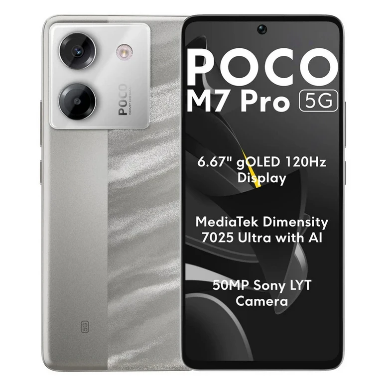 گوشی Poco M7 Pro 5G دو سیم‌کارت 256 گیگابایت با رم 12 گیگابایت شیائومی